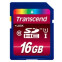 Speicherkarte 16GB SD Transcend  (TS16GSDHC10U1)