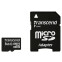 Speicherkarte 8GB MicroSD Transcend + SD adapter (TS8GUSDHC10)