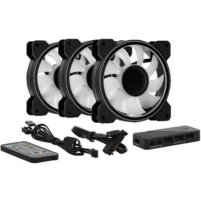 Gehäuselüfter AeroCool Mirage 12 ARGB Pro (3 pcs) - EN55978 - Foto 2