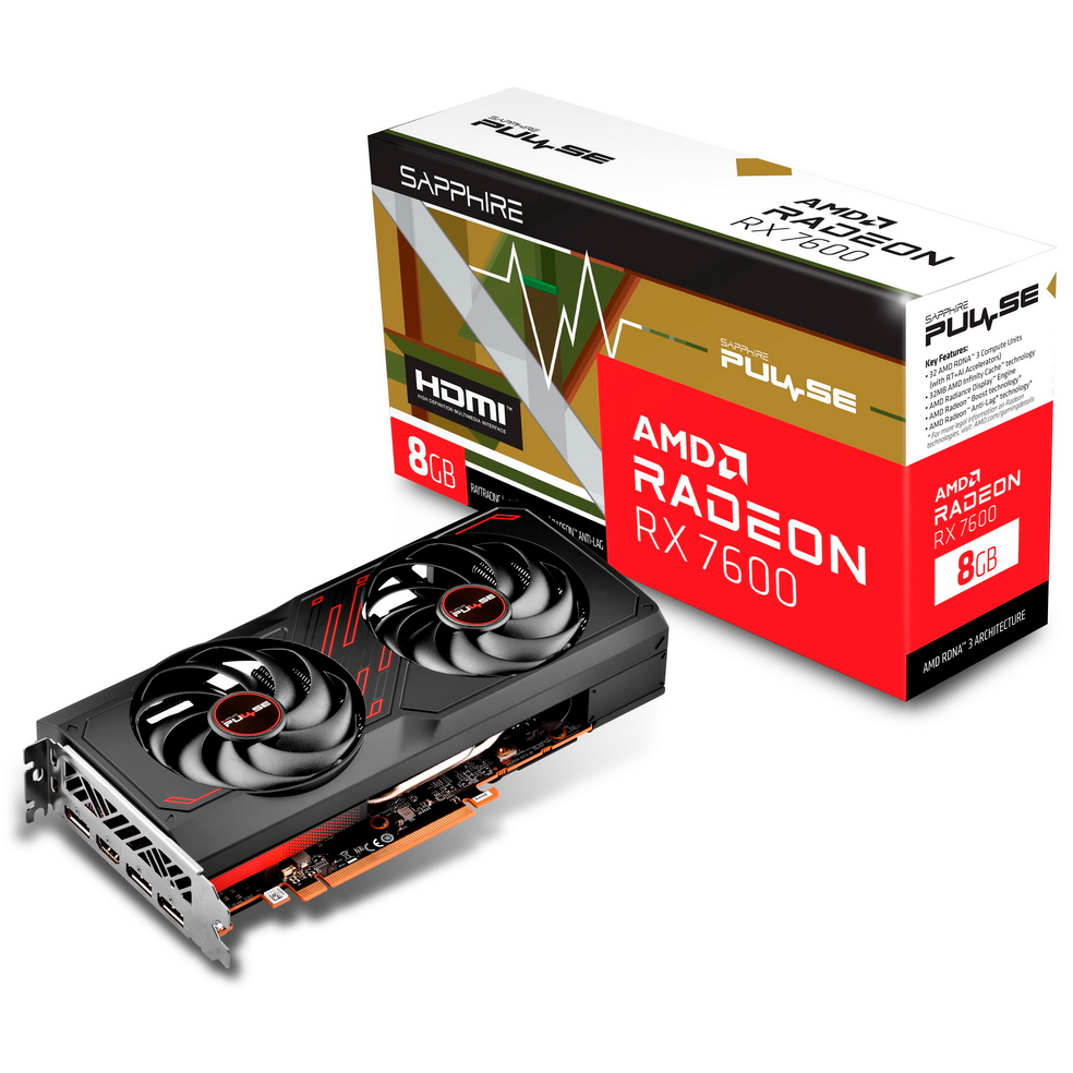 Grafikkarte AMD Radeon RX 7600 Sapphire Pulse 8GB (11324-01-20G) - Foto 6