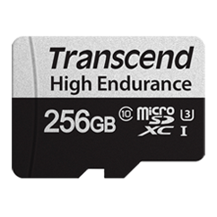 Speicherkarte 256GB MicroSD Transcend 350V + SD adapter (TS256GUSD350V) - Foto 2