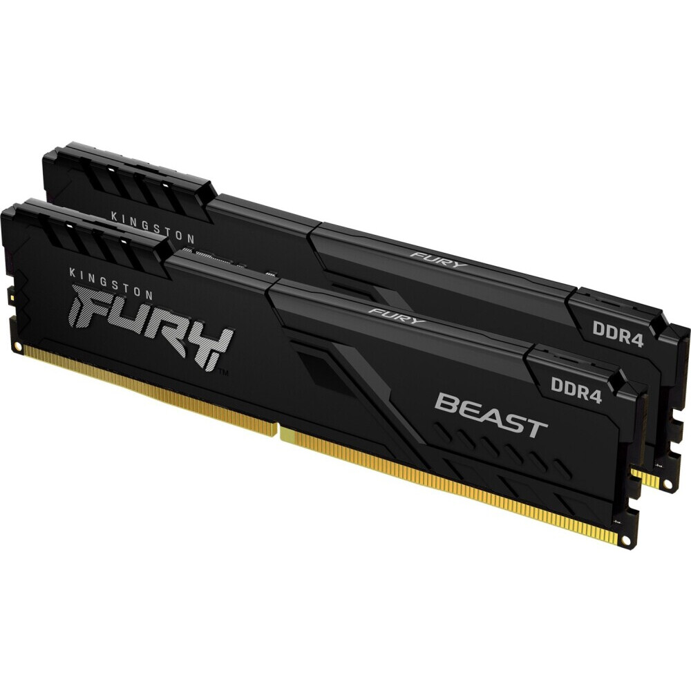 Arbeitsspeicher 64GB DDR4 3200MHz Kingston Fury Beast Black (KF432C16BBK2/64) (2x32GB KIT)