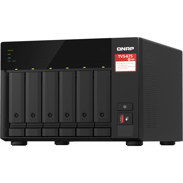Netzwerkspeicher (NAS) QNAP TVS-675-8G - Foto 4
