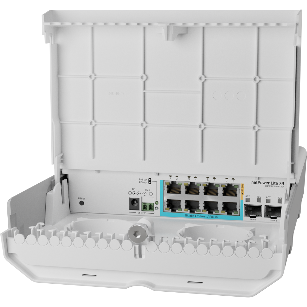 Switch MikroTik CSS610-1Gi-7R-2S+OUT