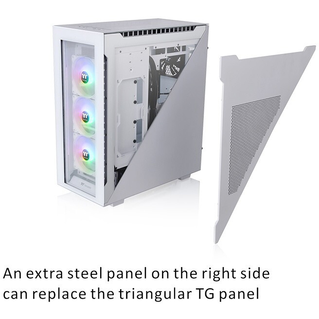 Gehäuse Thermaltake Divider 500 TG ARGB Snow (CA-1T4-00M6WN-01) - Foto 4