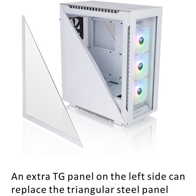 Gehäuse Thermaltake Divider 500 TG ARGB Snow (CA-1T4-00M6WN-01) - Foto 5