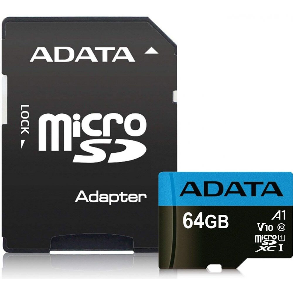 Speicherkarte ADATA 64Gb MicroSD (AUSDX64GUICL10A1-RA1)