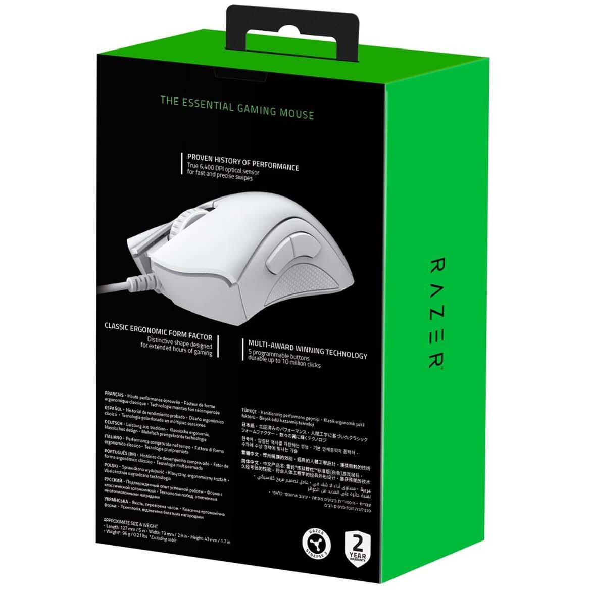 Maus Razer DeathAdder Essential (2021) White - RZ01-03850200-R3M1 - Foto 5