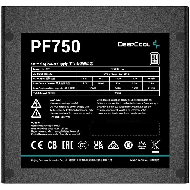 Netzteil 750W DeepCool PF750 - Foto 2