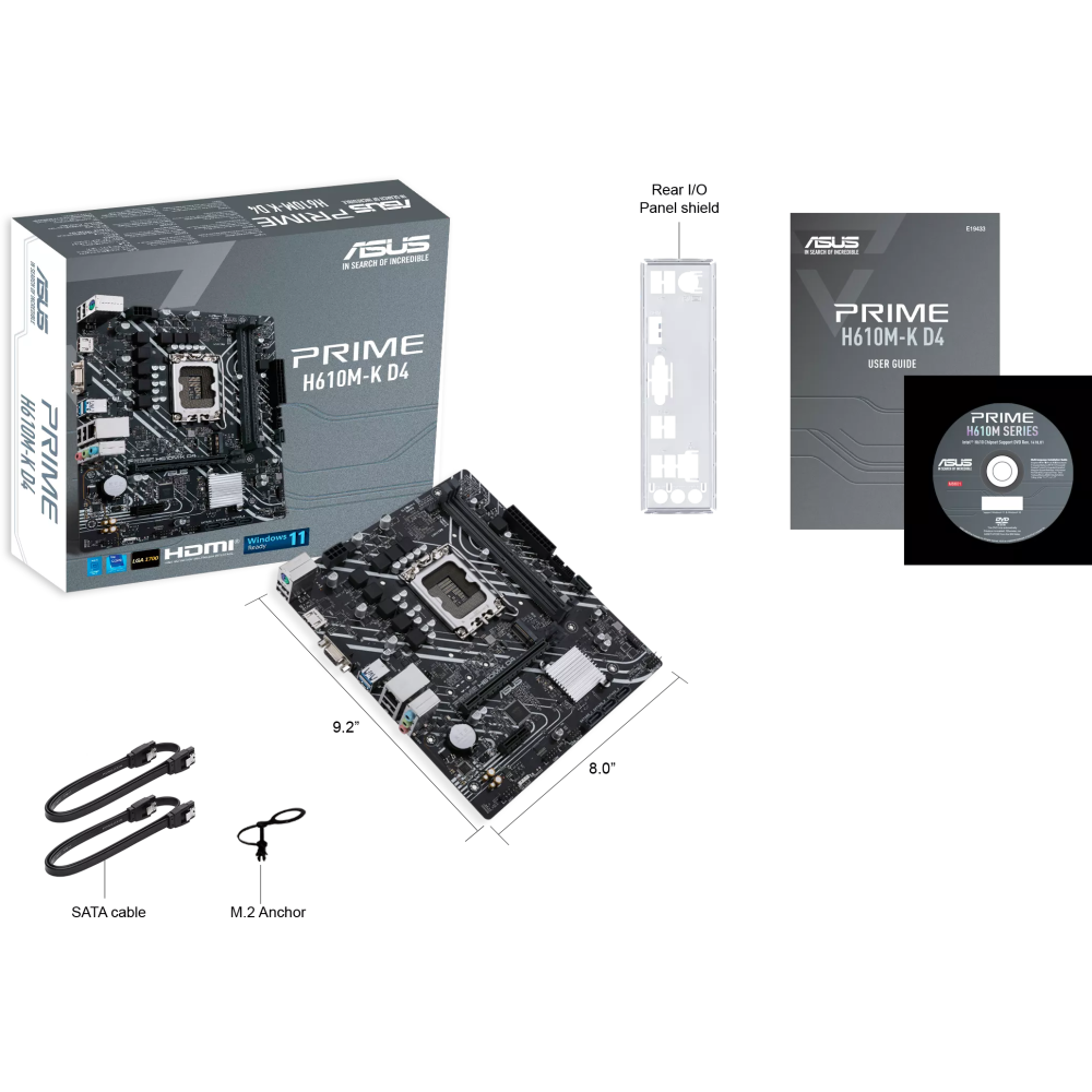 Mainboard ASUS PRIME H610M-K D4 - Foto 5