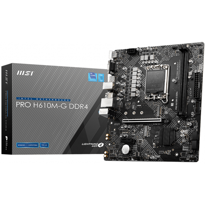 Mainboard MSI PRO H610M-G DDR4 - Foto 5