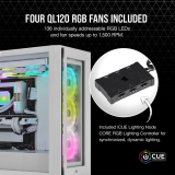 Gehäuse Corsair iCUE 5000X RGB QL White (CC-9011233-WW)