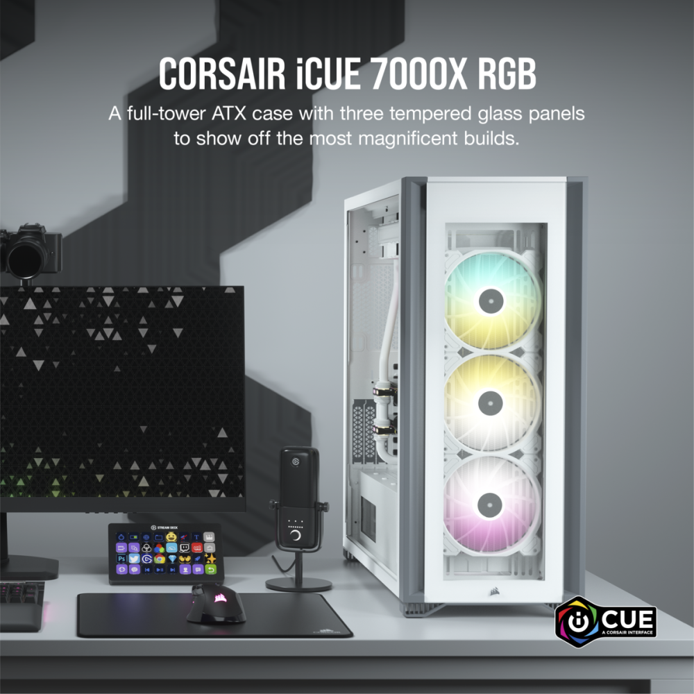 Gehäuse Corsair iCUE 7000X RGB White (CC-9011227-WW) - Foto 9