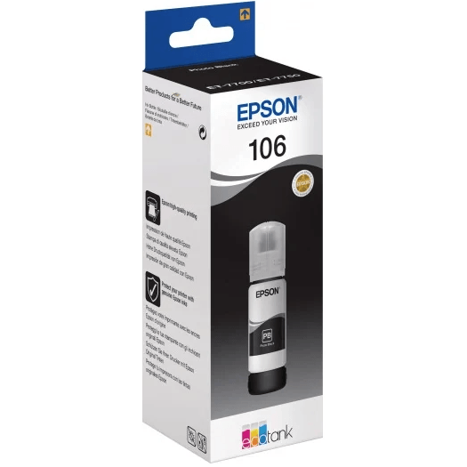 Tinte Epson ink 70 ml, 5000 pages Black (C13T00R140)