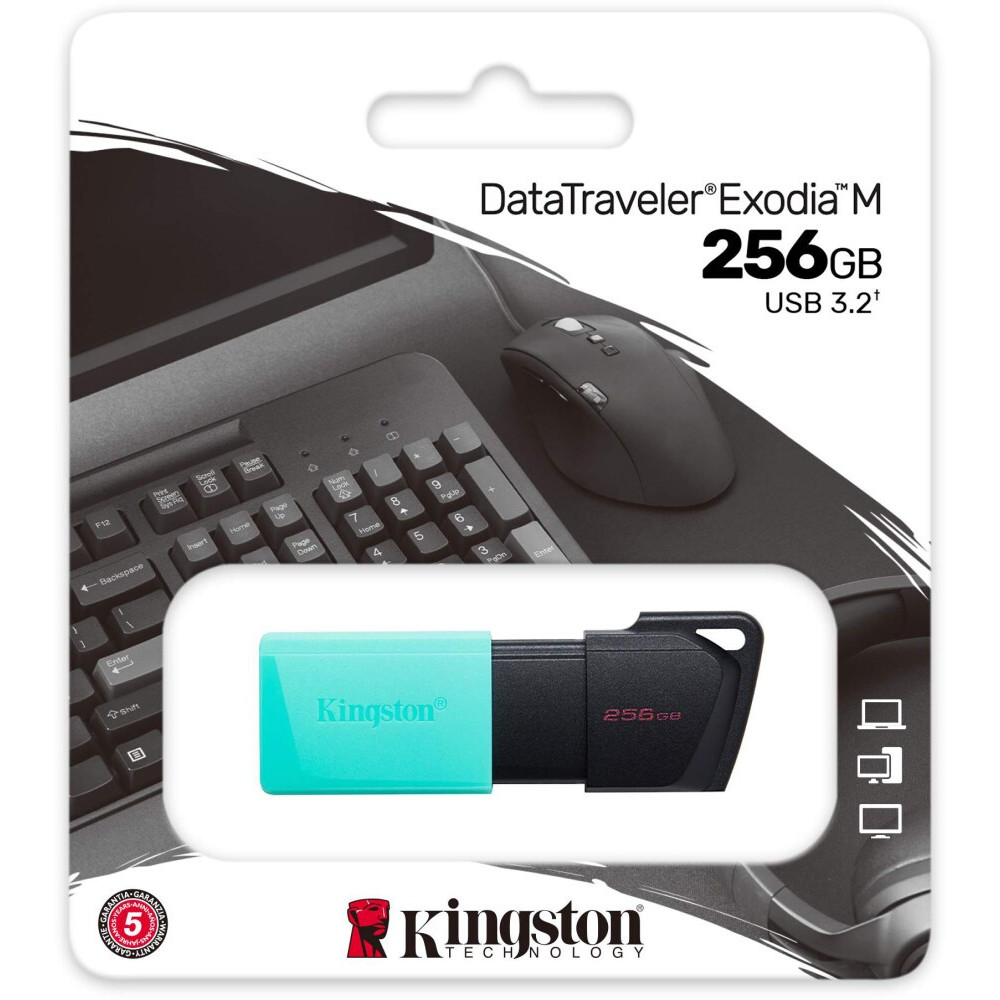 USB-Flash-Laufwerk 256GB Kingston DataTraveler Exodia M Black/Green (DTXM/256GB) - Foto 3