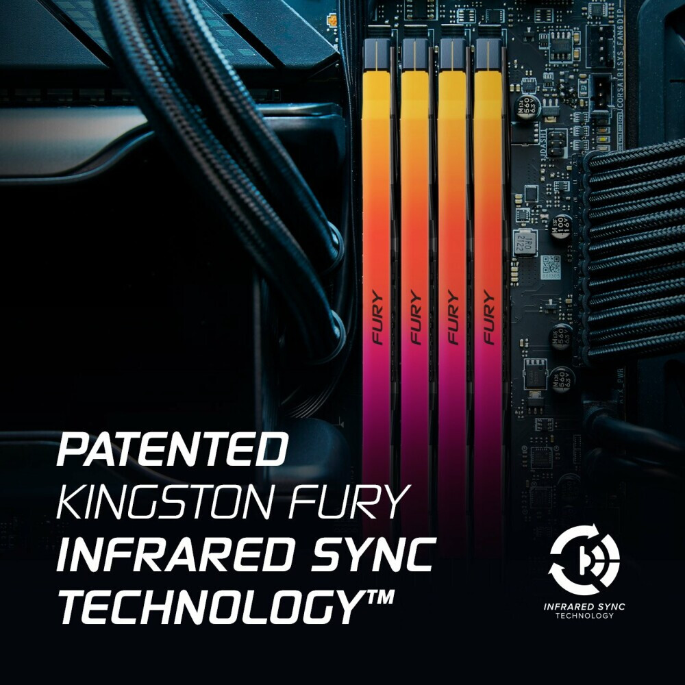 Arbeitsspeicher 32GB DDR5 6400MHz Kingston Fury Renegade RGB (KF564C32RSAK2-32) (2x16GB KIT) - Foto 4