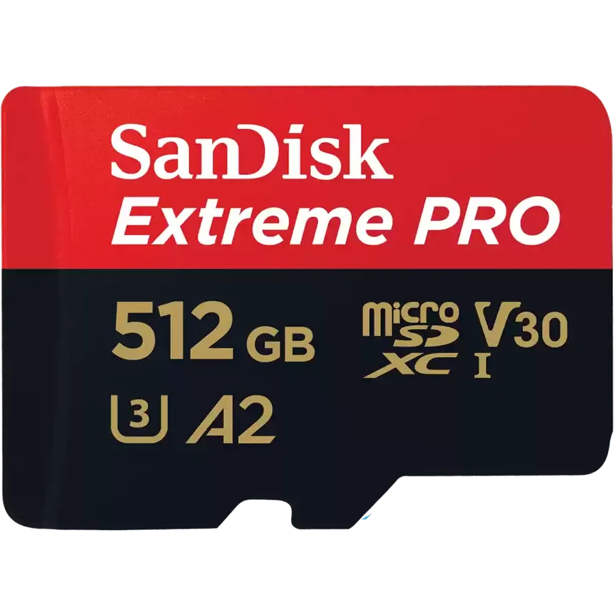Speicherkarte 512GB MicroSD SanDisk Extreme Pro + SD adapter (SDSQXCD-512G-GN6MA)