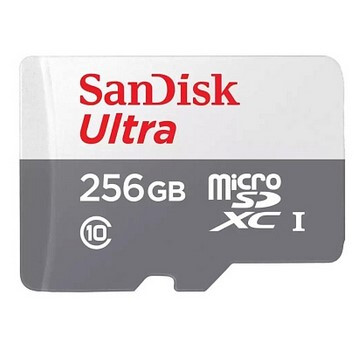 Speicherkarte 256GB MicroSD SanDisk Ultra (SDSQUNR-256G-GN3MN)