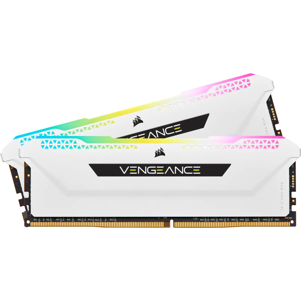 Arbeitsspeicher 32GB DDR4 3200MHz Corsair Vengeance RGB Pro SL (CMH32GX4M2E3200C16W) (2x16GB KIT)