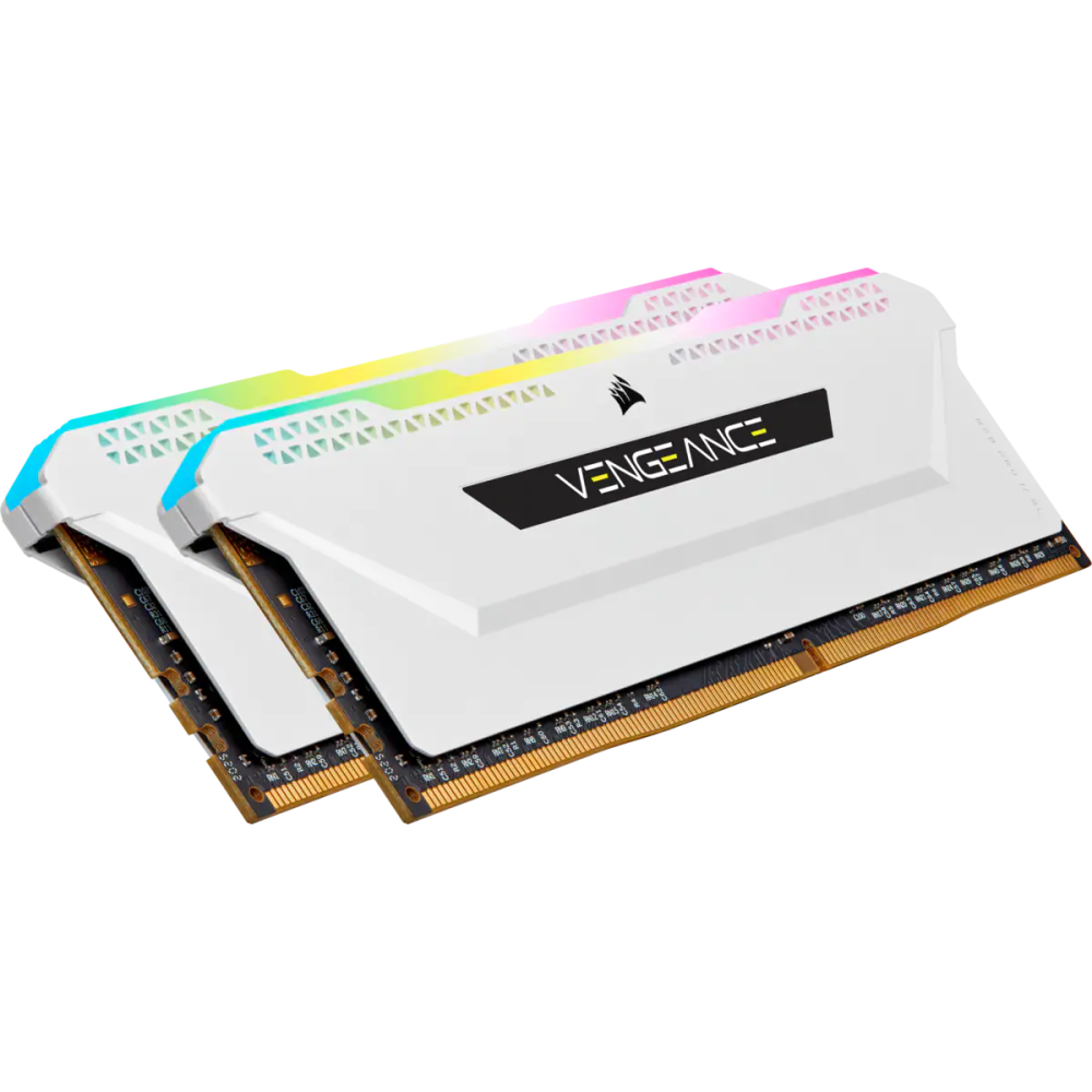 Arbeitsspeicher 32GB DDR4 3200MHz Corsair Vengeance RGB Pro SL (CMH32GX4M2E3200C16W) (2x16GB KIT) - Foto 3