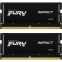 Arbeitsspeicher 16GB DDR5 4800MHz Kingston Fury Impact SO-DIMM (KF548S38IBK2-16) (2x8GB KIT)