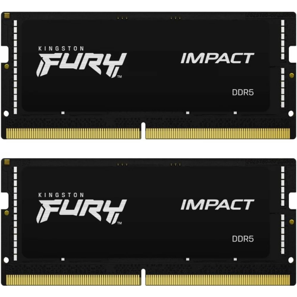 Arbeitsspeicher 64GB DDR5 4800MHz Kingston Fury Impact SO-DIMM (KF548S38IBK2-64) (2x32GB KIT)