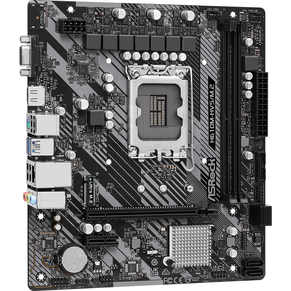 Mainboard ASRock H610M-HVS/M.2 R2.0 - Foto 3