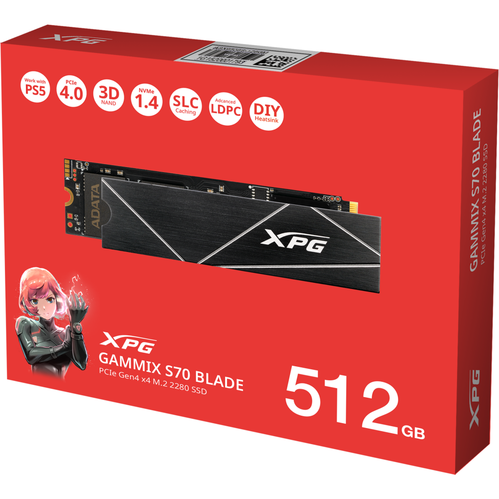 SSD-Speicher 512GB ADATA XPG Blade S70 (AGAMMIXS70B-512G-CS) - Foto 6