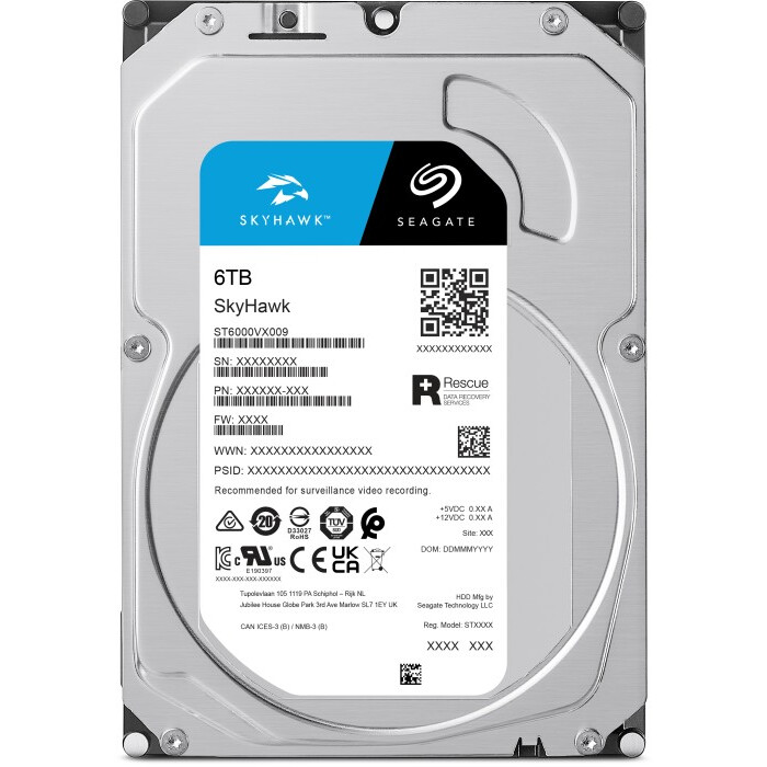 Festplatte 6TB SATA-III Seagate SkyHawk (ST6000VX009)