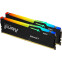 Arbeitsspeicher 16GB DDR5 5600MHz Kingston Fury Beast Black RGB (KF556C40BBAK2-16) (2x8GB KIT)