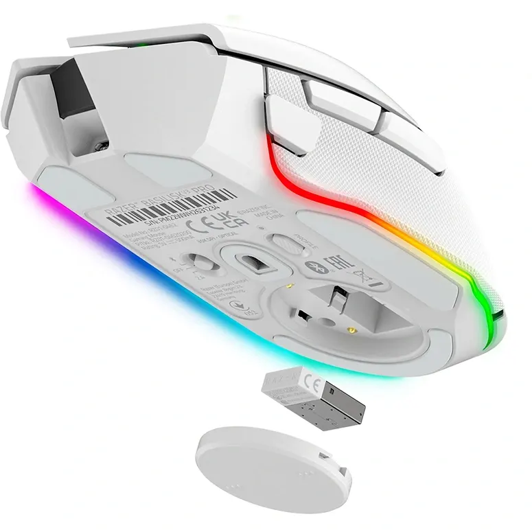 Maus Razer Basilisk V3 Pro White - RZ01-04620200-R3G1 - Foto 3