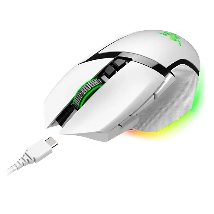 Maus Razer Basilisk V3 Pro White - RZ01-04620200-R3G1 - Foto 4