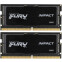 Arbeitsspeicher 32GB DDR5 5600MHz Kingston Fury Impact SO-DIMM (KF556S40IBK2-32) (2x16GB KIT)