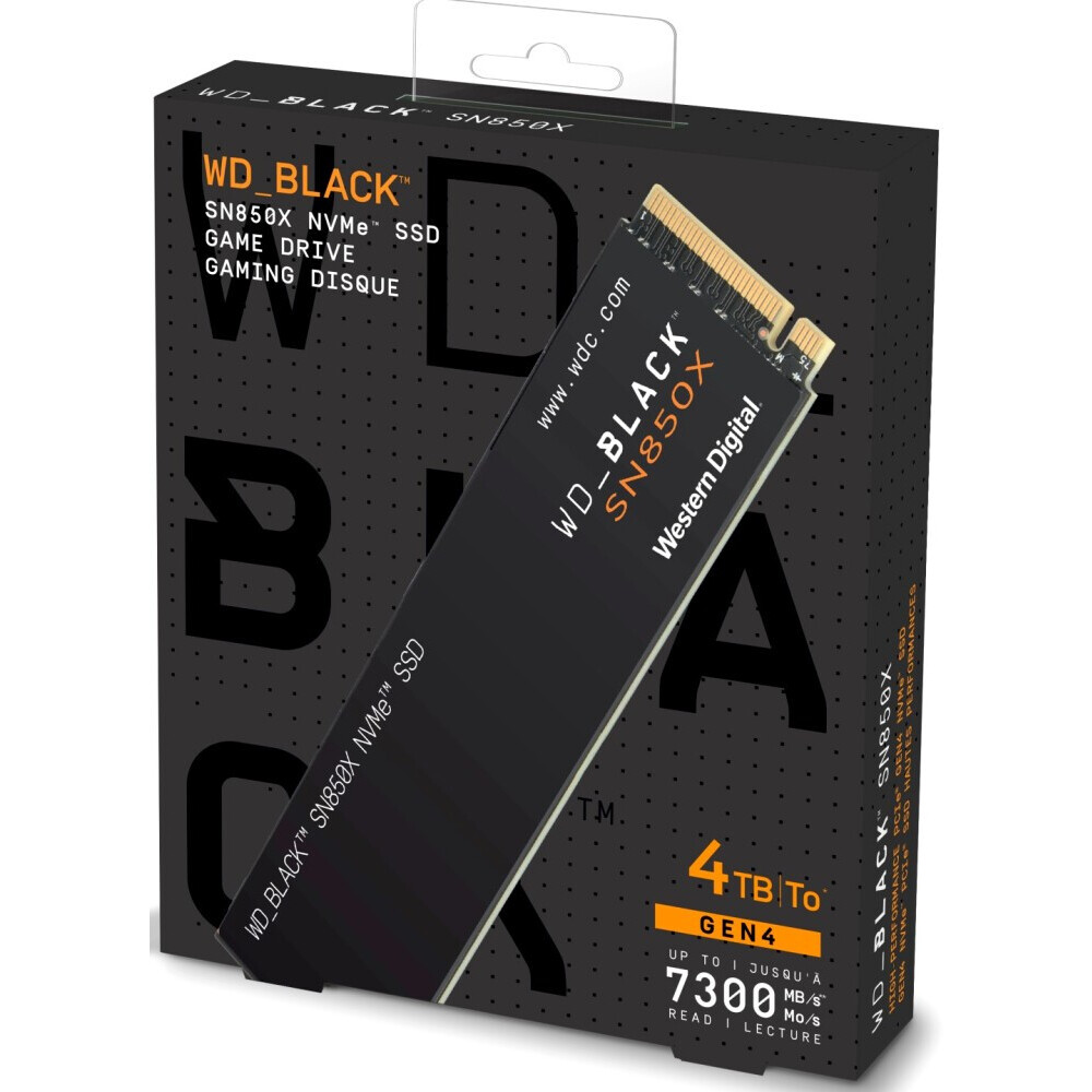 SSD-Speicher 4TB WD Black SN850X (WDS400T2X0E) - Foto 2