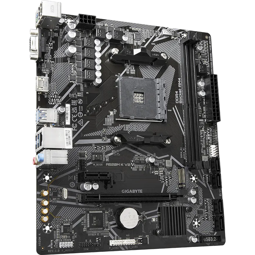 Mainboard Gigabyte A520M K V2 - Foto 2