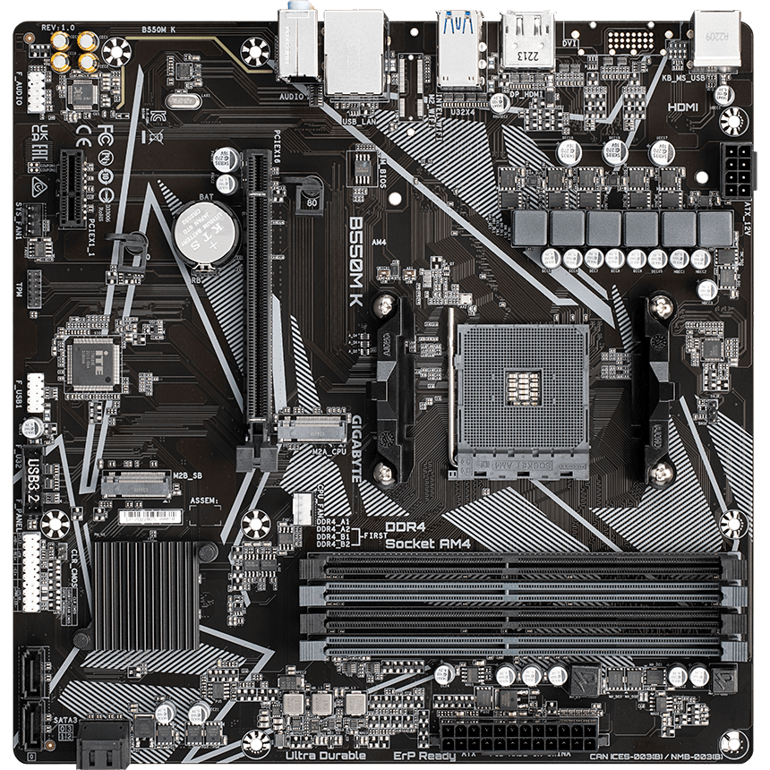 Mainboard Gigabyte B550M K - Foto 3