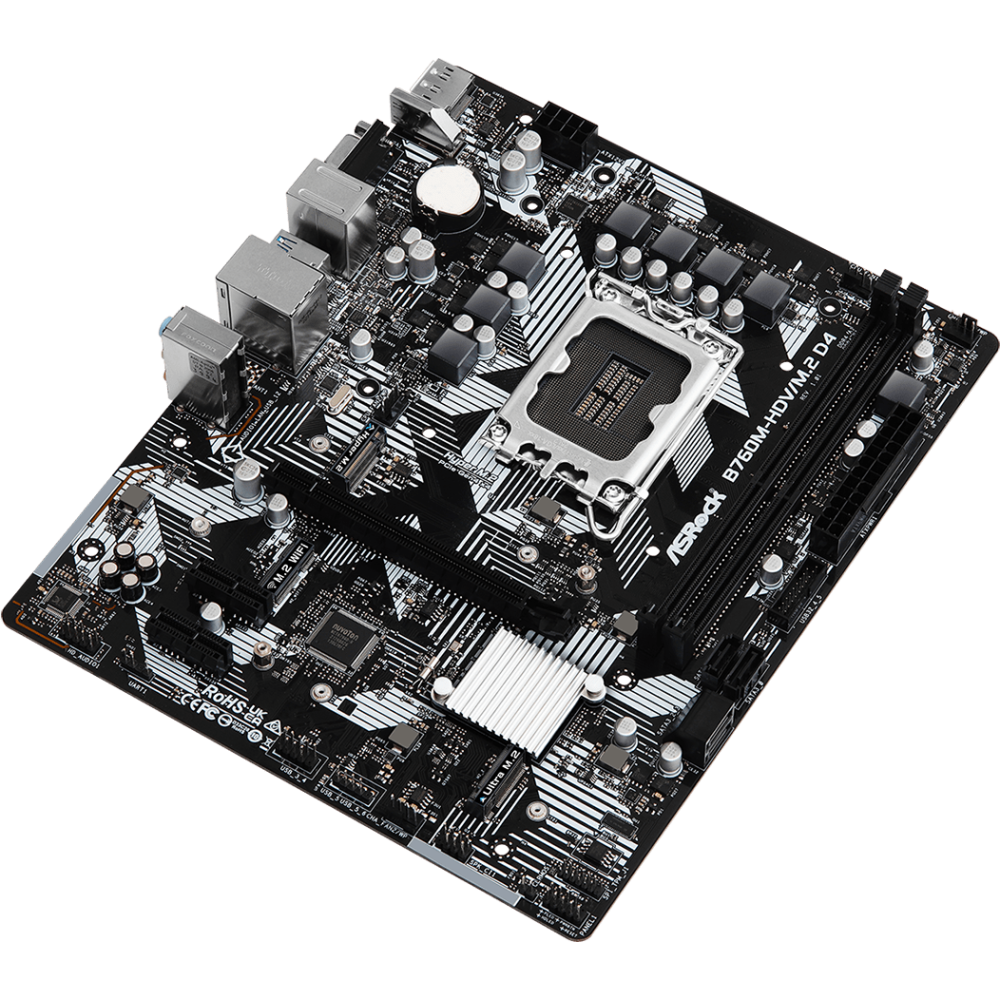 Mainboard ASRock B760M-HDV/M.2 D4 - Foto 2