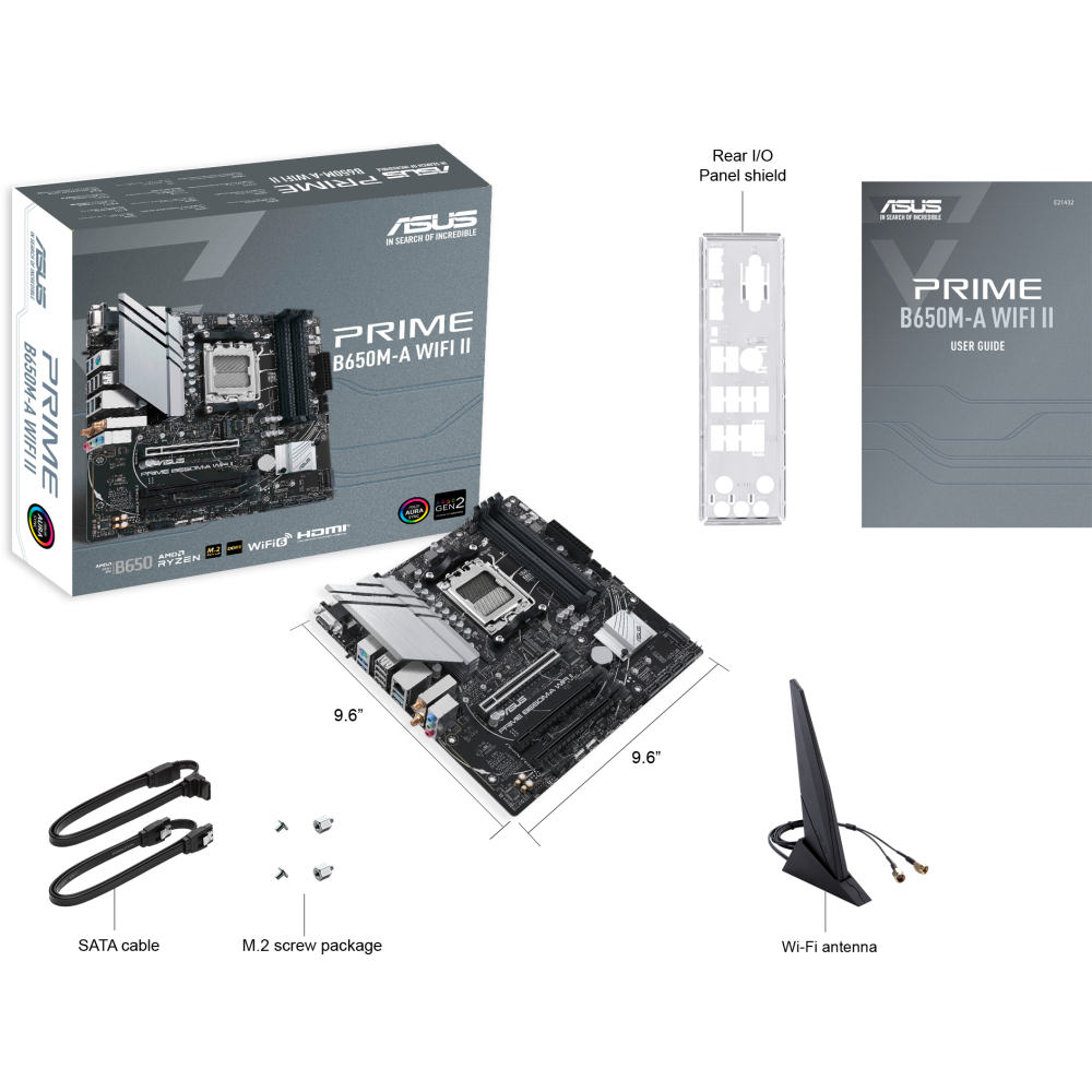Mainboard ASUS PRIME B650M-A WIFI II - Foto 5