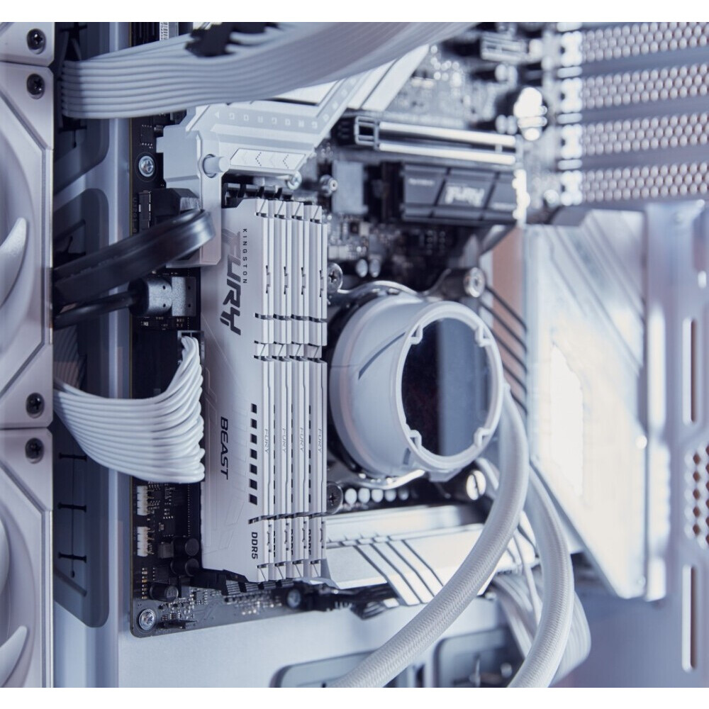 Arbeitsspeicher 64GB DDR5 5600MHz Kingston Fury Beast White (KF556C36BWEK2-64) (2x32GB KIT) - Foto 3