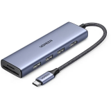 Docking-Station UGREEN Revodok 6-in-1 USB-C to HDMI Adapter Grey (CM511) (20956A)