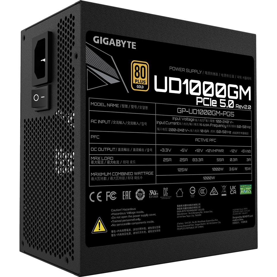 Netzteil 1000W Gigabyte GP-UD1000GM PG5 v2 - Foto 3