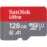 Speicherkarte 128GB MicroSD SanDisk Ultra + SD adapter (SDSQUAB-128G-GN6MA)