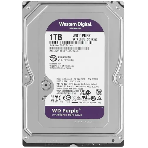 Festplatte 1TB SATA-III WD Purple (WD11PURZ)