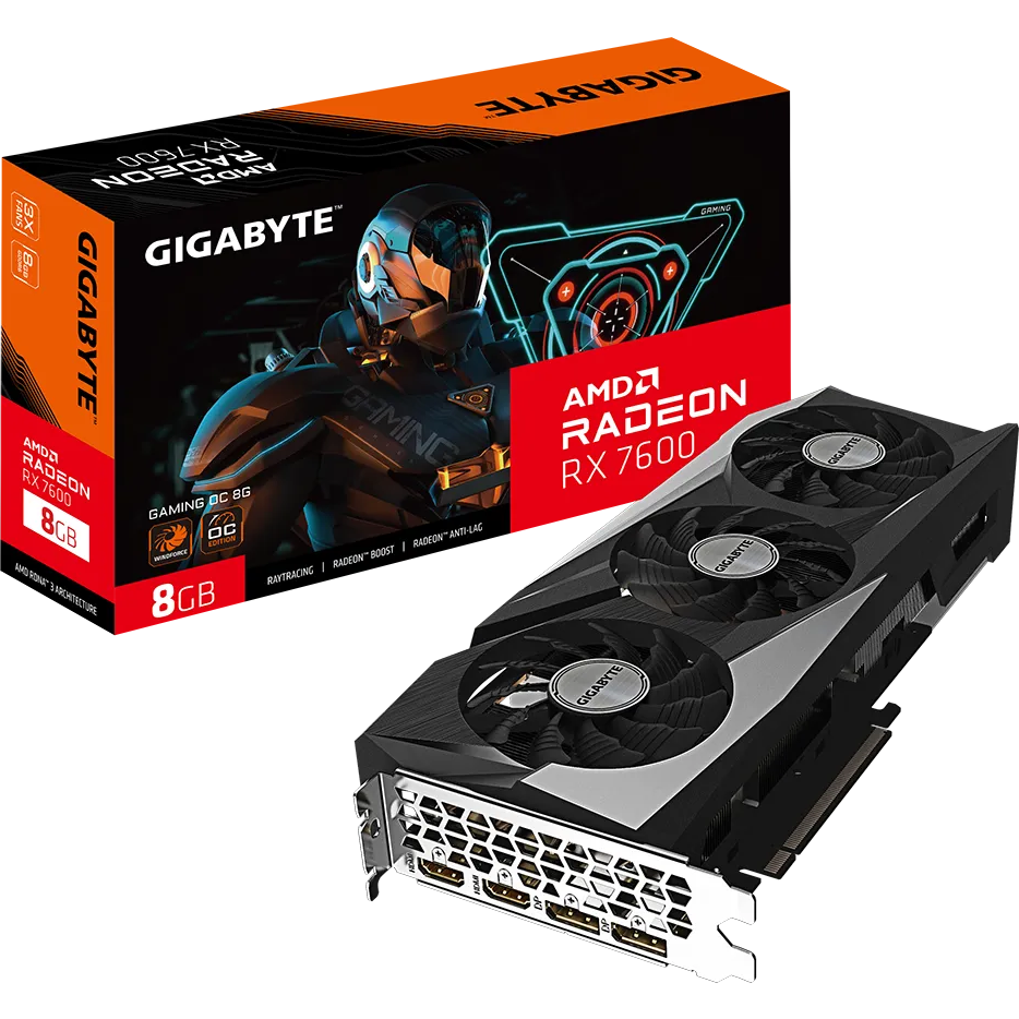 Grafikkarte AMD Radeon RX 7600 Gigabyte 8GB (GV-R76GAMING OC-8GD) - Foto 7