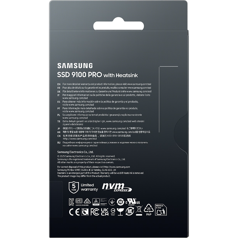 SSD Speicher 2TB Samsung 9100 PRO (MZ-VAP2T0CW) - Foto 9