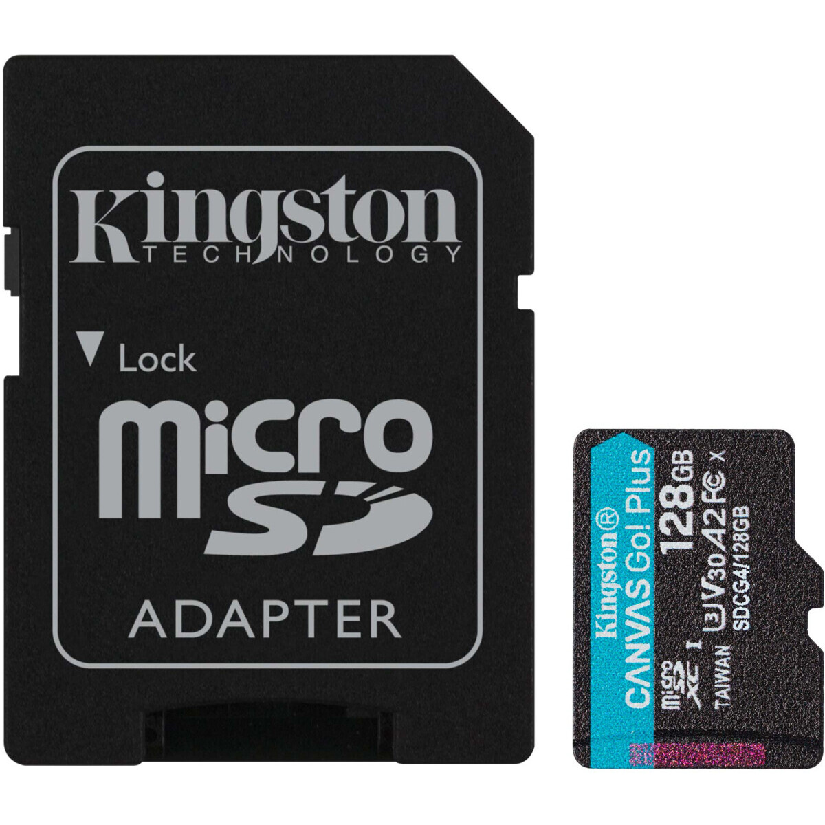 Speicherkarte 128GB MicroSD Kingston Canvas Go! Plus + SD adapter (SDCG4/128GB) - Foto 2