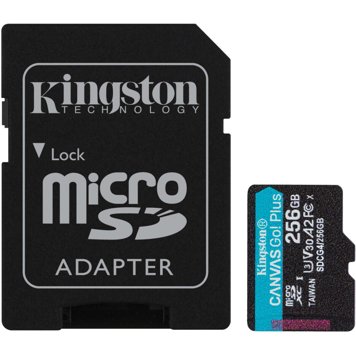 Speicherkarte 256GB MicroSD Kingston Canvas Go! Plus + SD adapter (SDCG4/256GB) - Foto 2