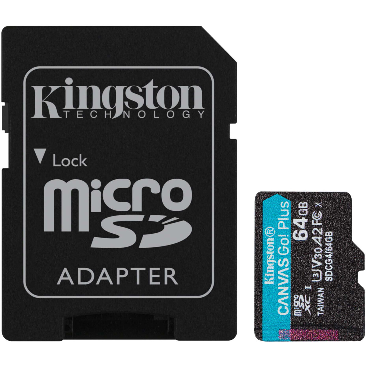 Speicherkarte 64GB MicroSD Kingston Canvas Go! Plus + SD adapter (SDCG4/64GB) - Foto 2