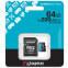 Speicherkarte 64GB MicroSD Kingston Canvas Go! Plus + SD adapter (SDCG4/64GB) - Foto 3