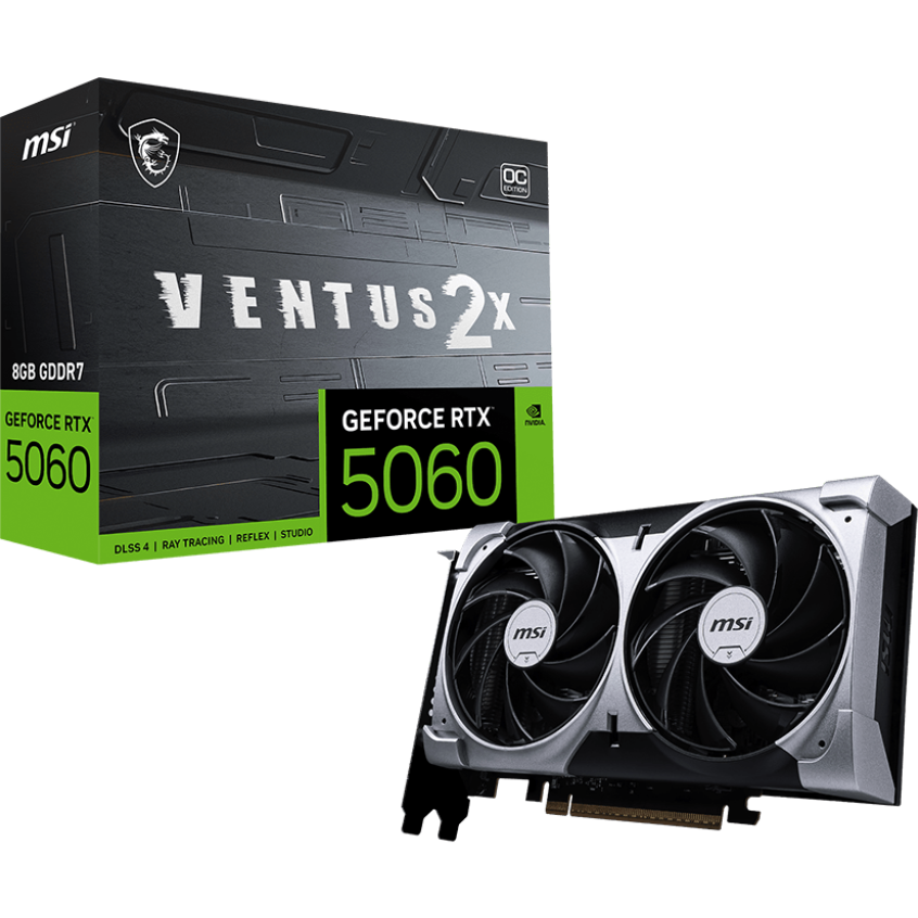 Grafikkarte NVIDIA GeForce RTX 5060 MSI OC 8GB (RTX 5060 8G VENTUS 2X OC) - Foto 5
